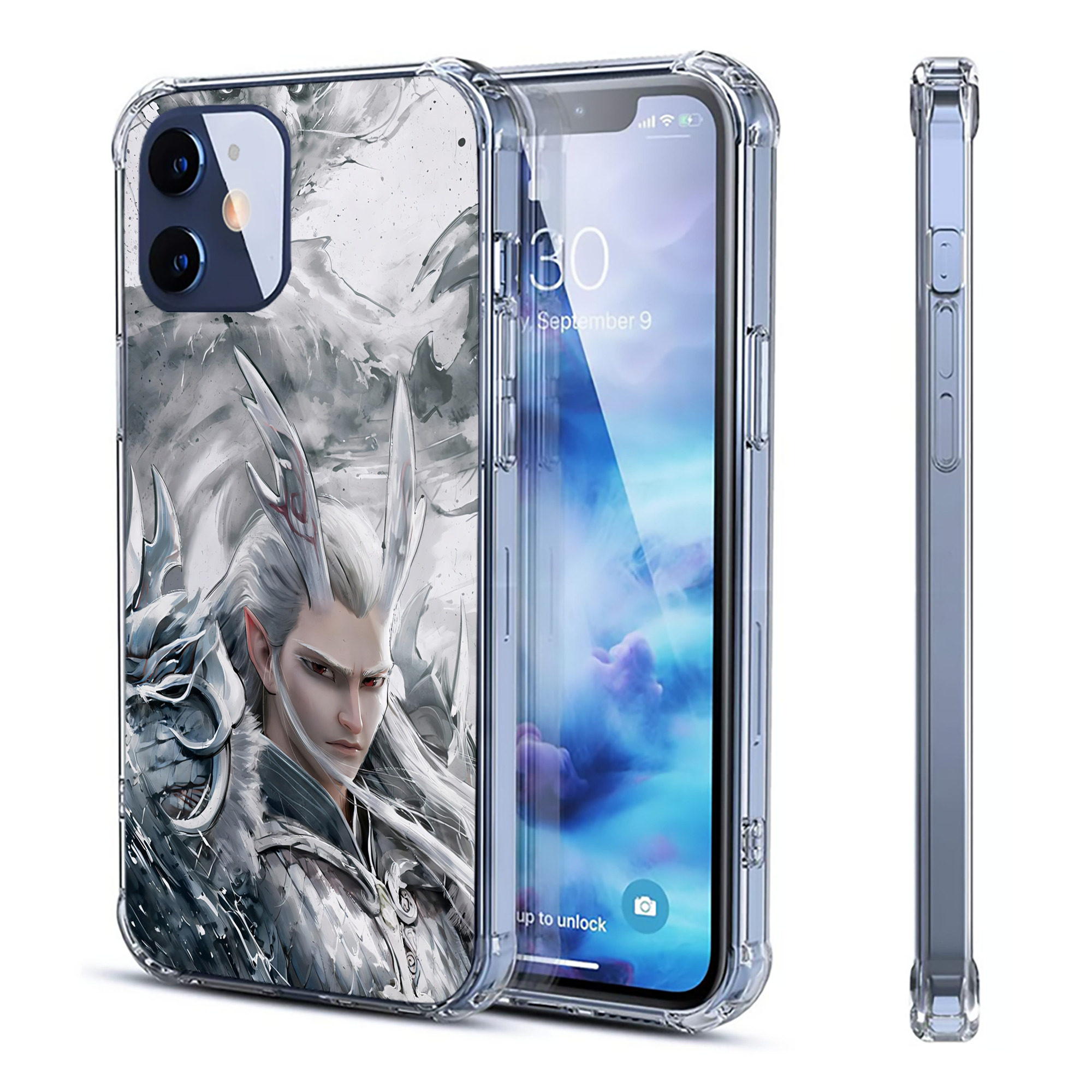（画像用） Ne Zha 2 ナタ 魔童の大暴れ 【iPhone 12シリーズ対応】透明スマホケース（クリアソフトケース）